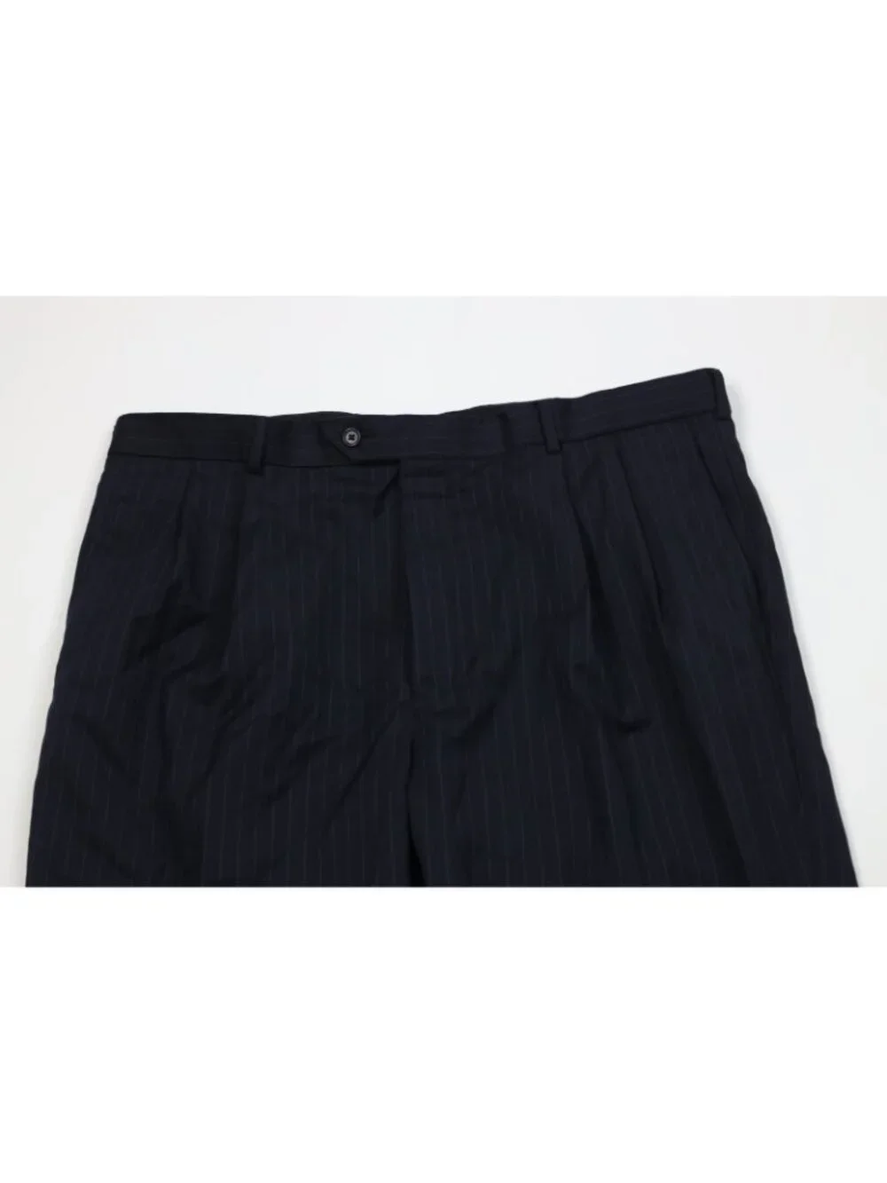 Brooks Brothers Mens 48L 2 Piece 1818 Madison Estrato Wool Striped Suit 43x30